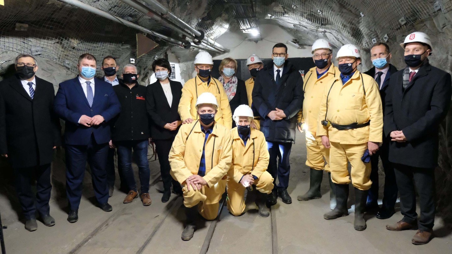 Premier Mateusz Morawiecki oficjalnie otwarł nową trasę w kopalni Guido