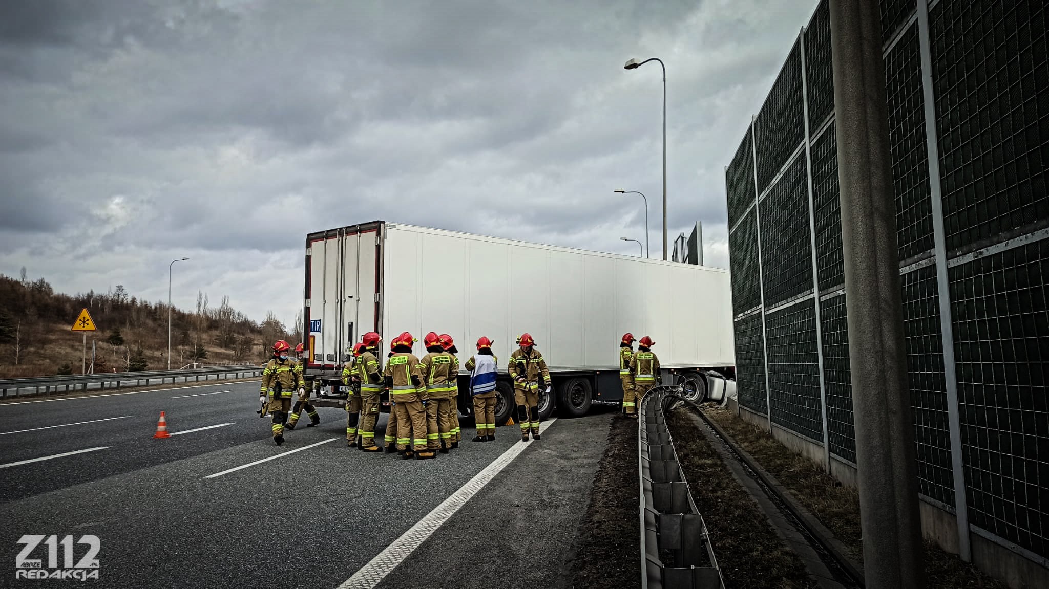 Wypadek tira na A4, Zabrze