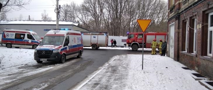 Podtrucie tlenkiem węgla na ul. Osiedleńczej, Zabrze