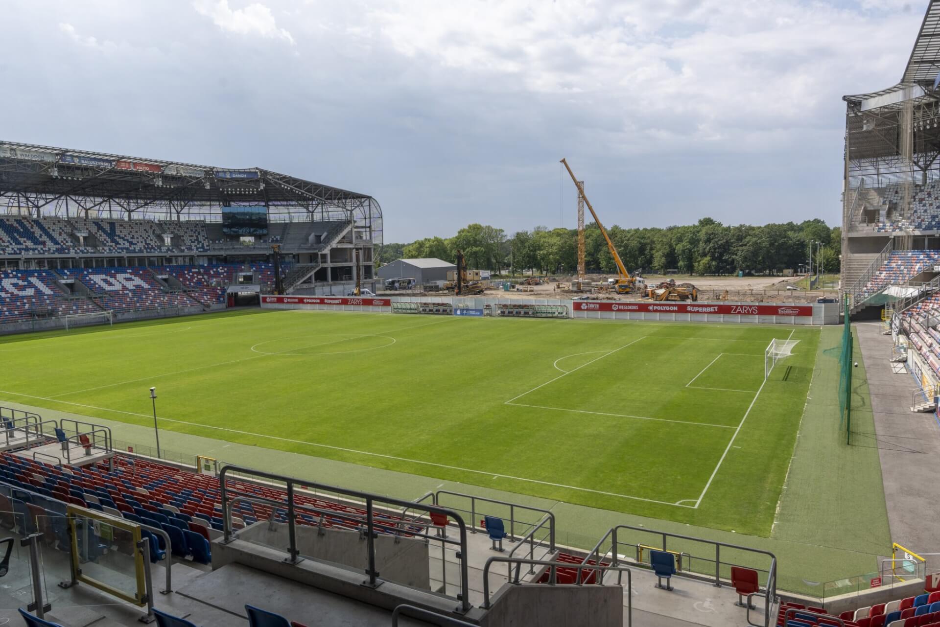 Budowa czwartej trybuny Areny Zabrze