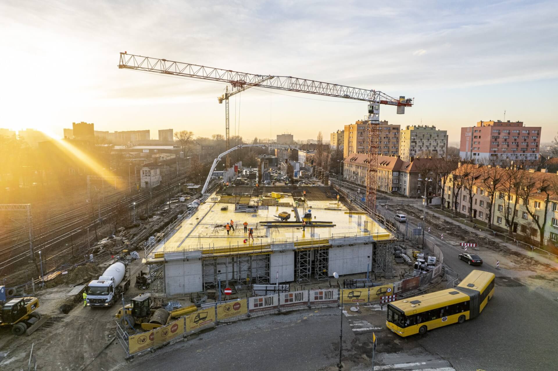 Budowa centrum przesiadkowego na Goethego