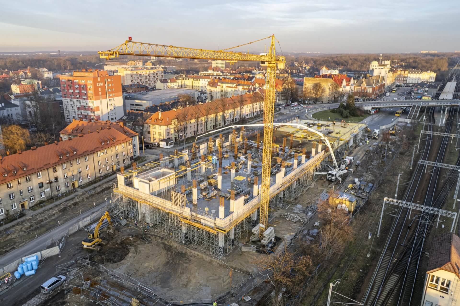 Budowa centrum przesiadkowego na Goethego