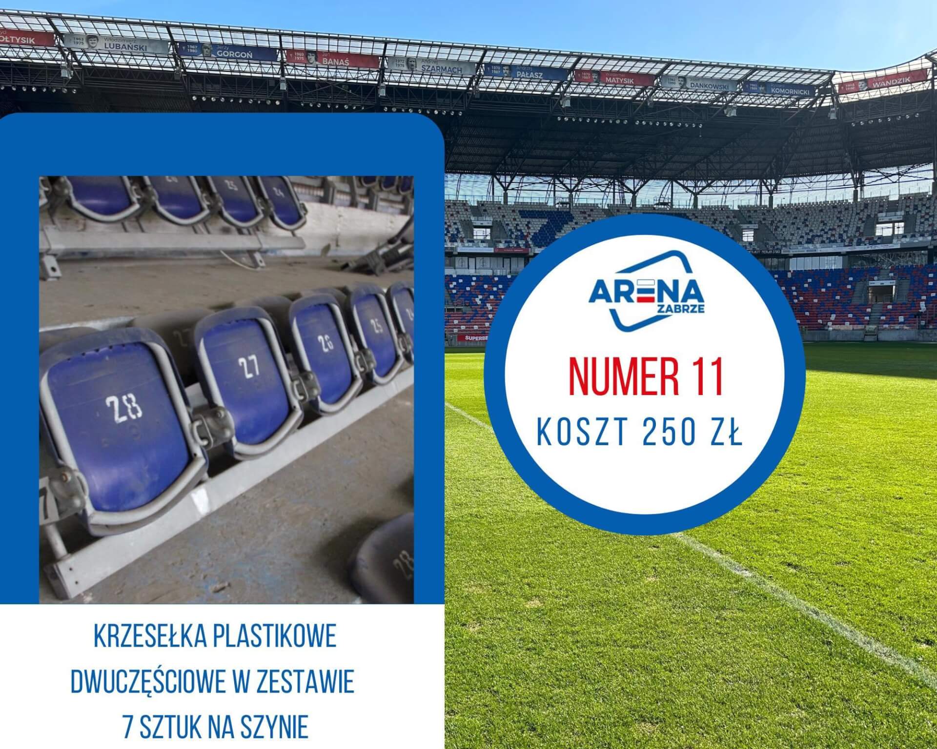 Krzesełka z Areny Zabrze wariant 11