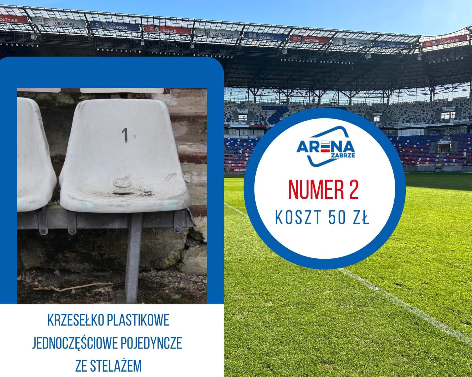 Krzesełka z Areny Zabrze wariant 2