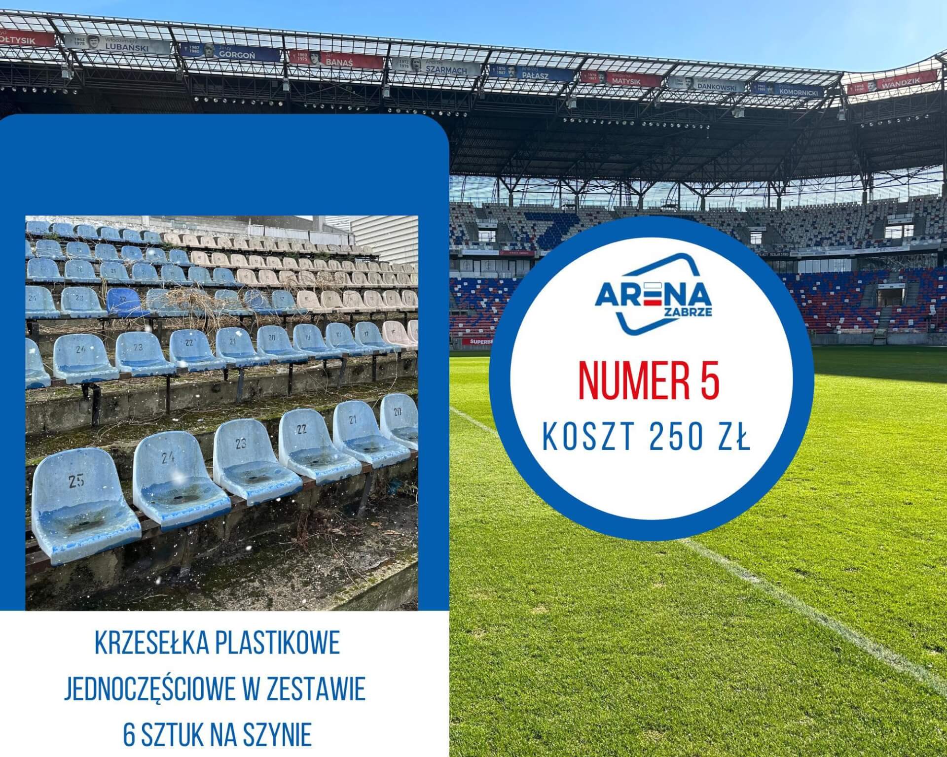 Krzesełka z Areny Zabrze wariant 5