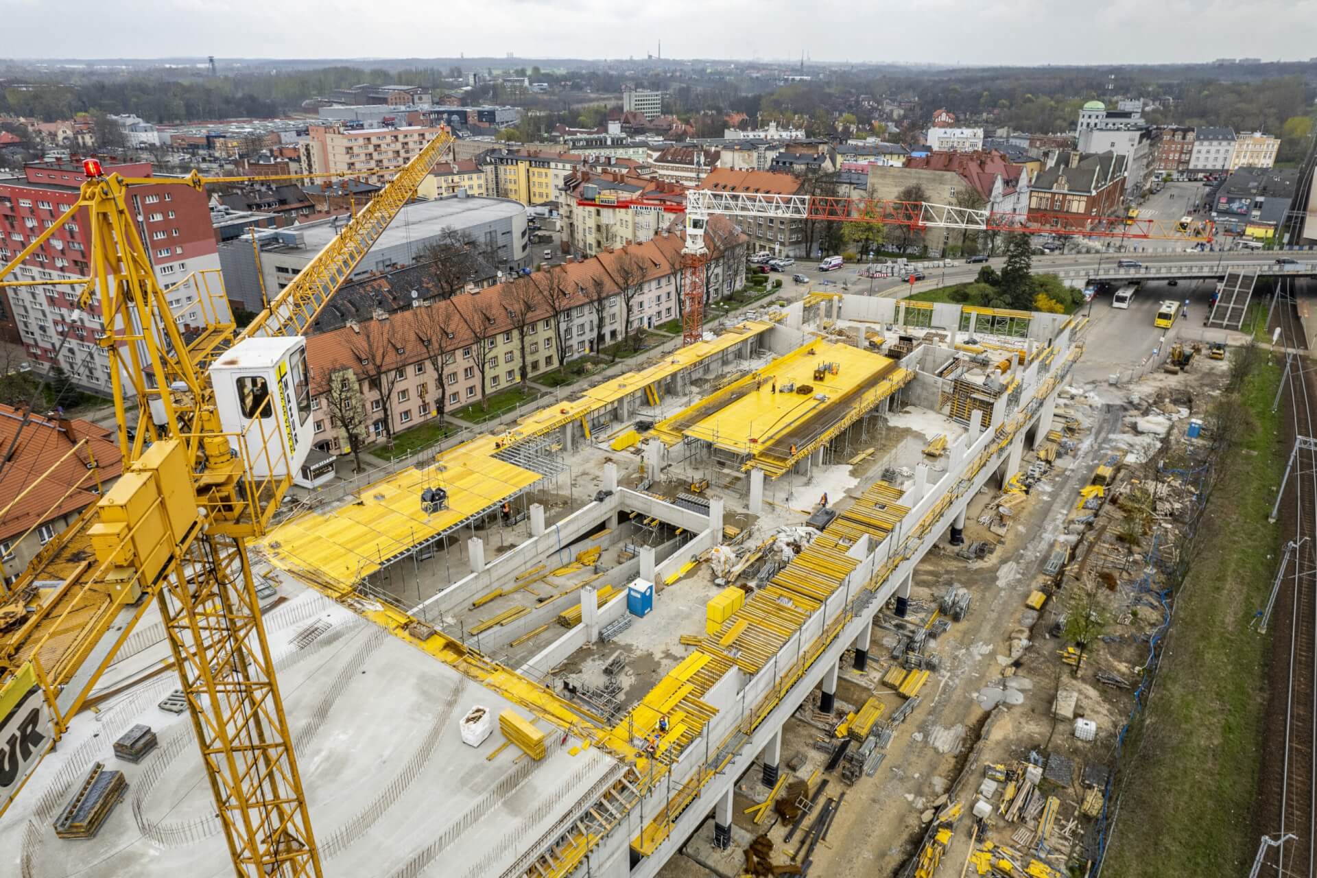 Trwa budowa centrum przesiadkowego w Zabrzu