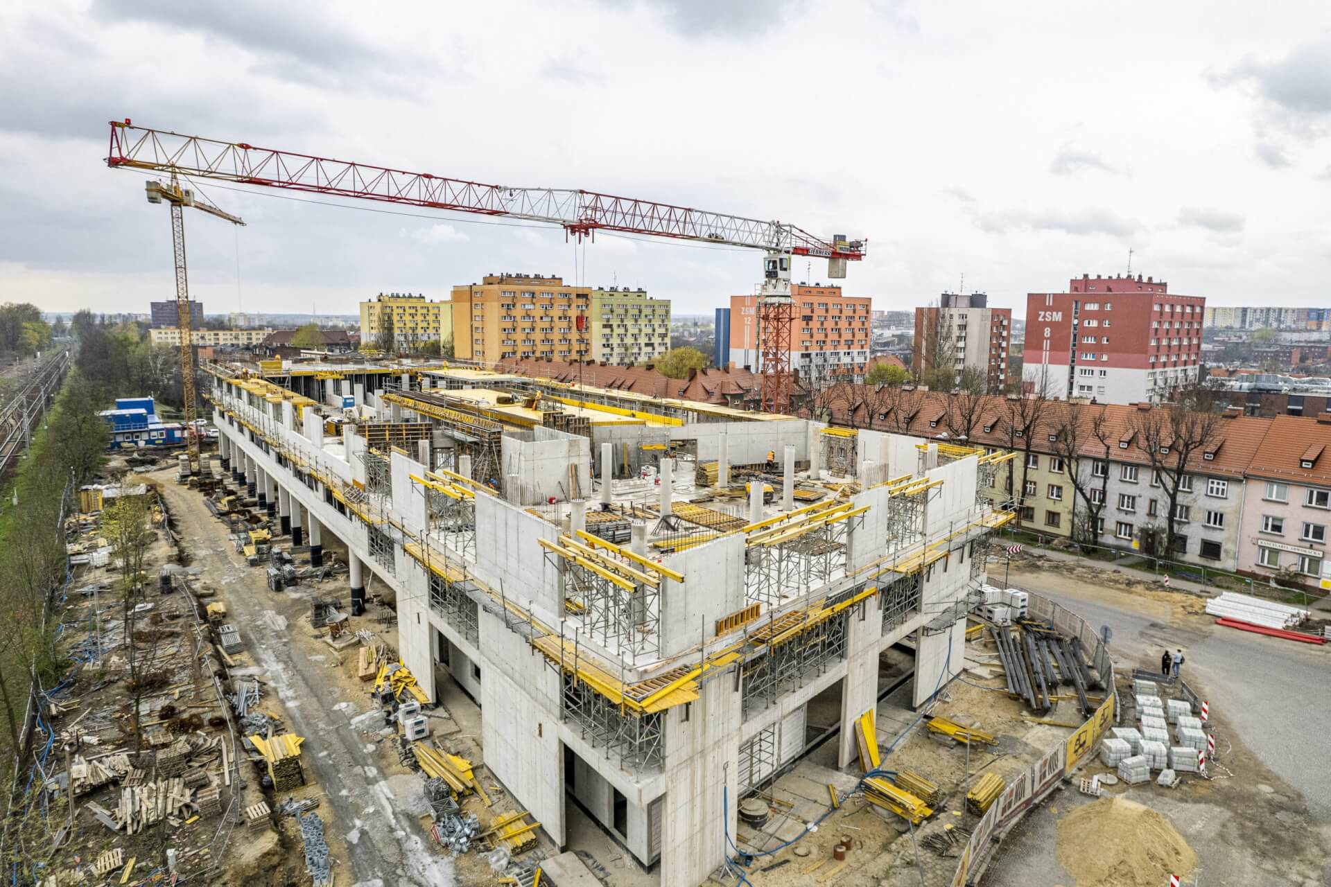 Trwa budowa centrum przesiadkowego w Zabrzu