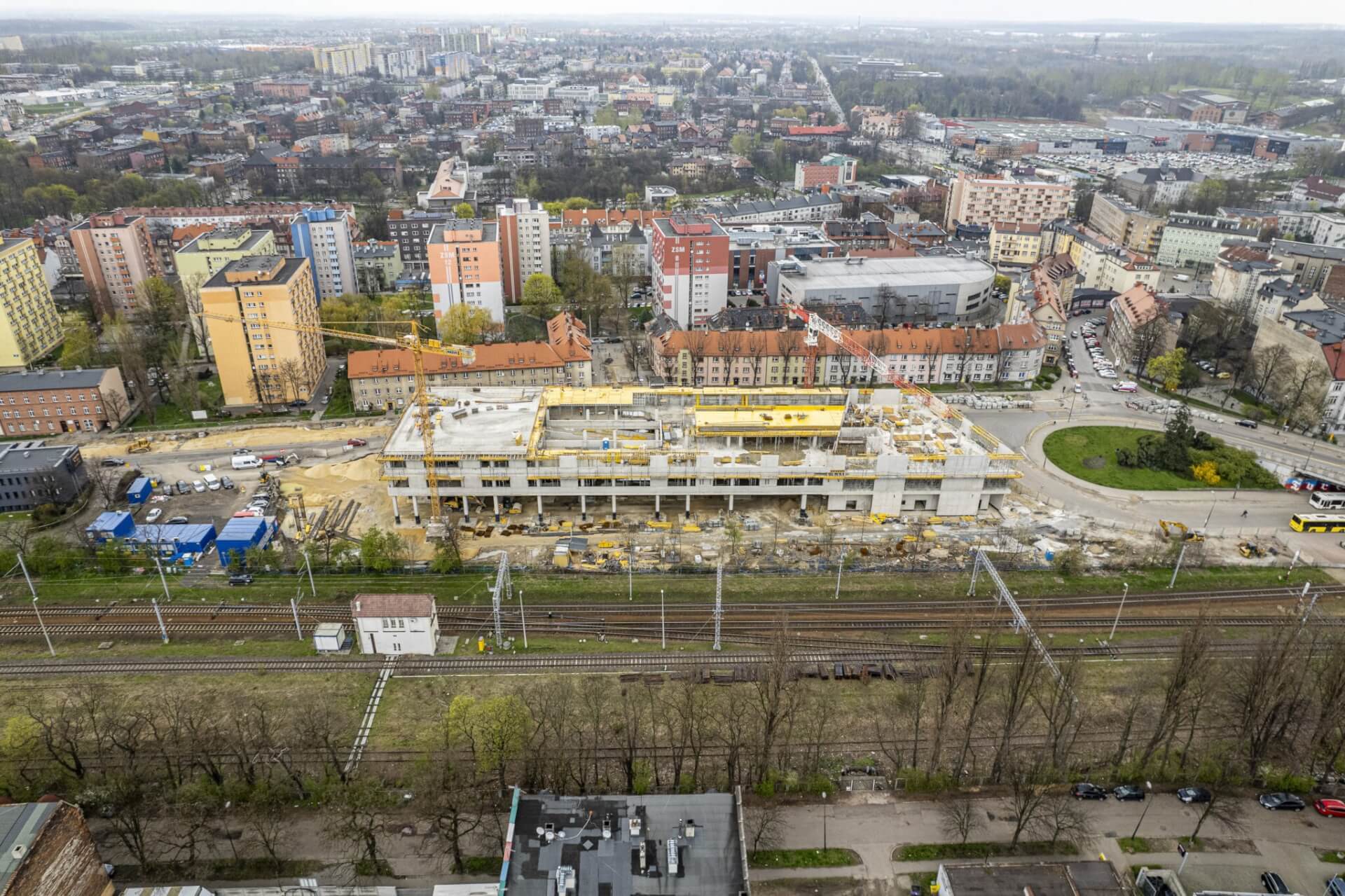 Trwa budowa centrum przesiadkowego w Zabrzu