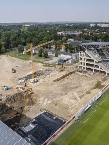 Budowa czwartej trybuny Areny Zabrze Budowa czwartej trybuny Areny Zabrze