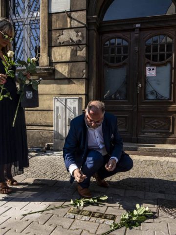 Stolpersteiny na ul. Wolności w Zabrzu Stolpersteiny na ul. Wolności w Zabrzu