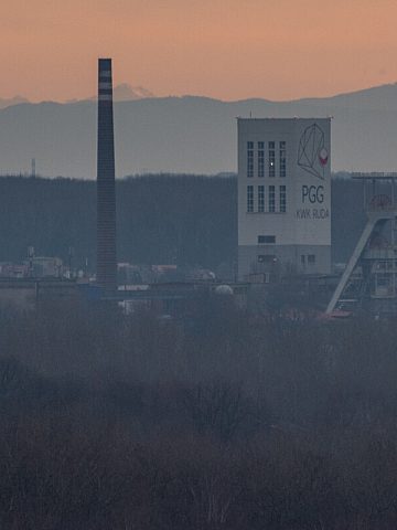 Tatry widoczne z Zabrze Tatry widoczne z Zabrze