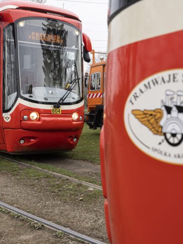 Tramwaje na pętli przy ul Wolności Tramwaje na pętli przy ul Wolności
