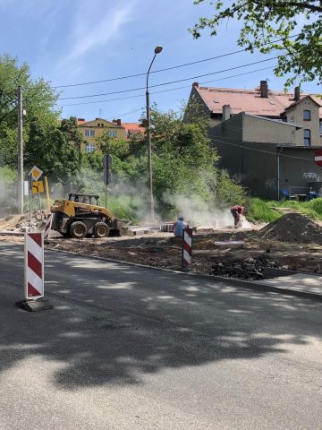 Trwają prace na skrzyżowaniu Tarnopolskiej Kościuszki i Chopina Trwają prace na skrzyżowaniu Tarnopolskiej Kościuszki i Chopina