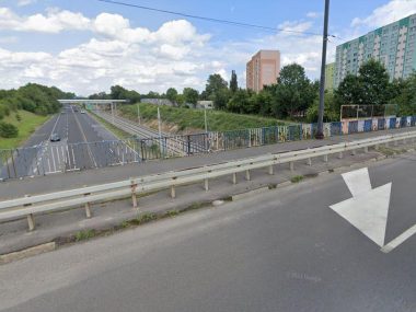 Wiadukt na alei Korfantego nad DK88 w Zabrzu Wiadukt na alei Korfantego nad DK88 w Zabrzu