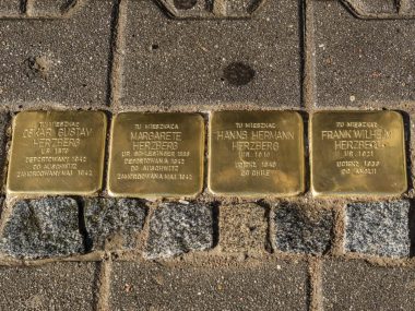 Stolpersteiny na ul. Wolności w Zabrzu