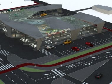 Wizualizacja centrum przesiadkowego w Rokitnicy Wizualizacja centrum przesiadkowego w Rokitnicy