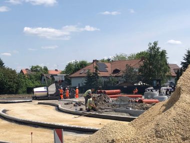 Zabrze budowa ronda przy Heweliusza i Korfantego