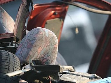 Taczka i drabina przyczyną karambolu na A1 Dce750ff9777390e1a88301e7c52a87a