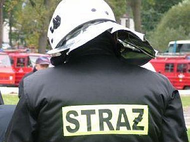 Ewakuacja centrum Zabrza Straz pozarna