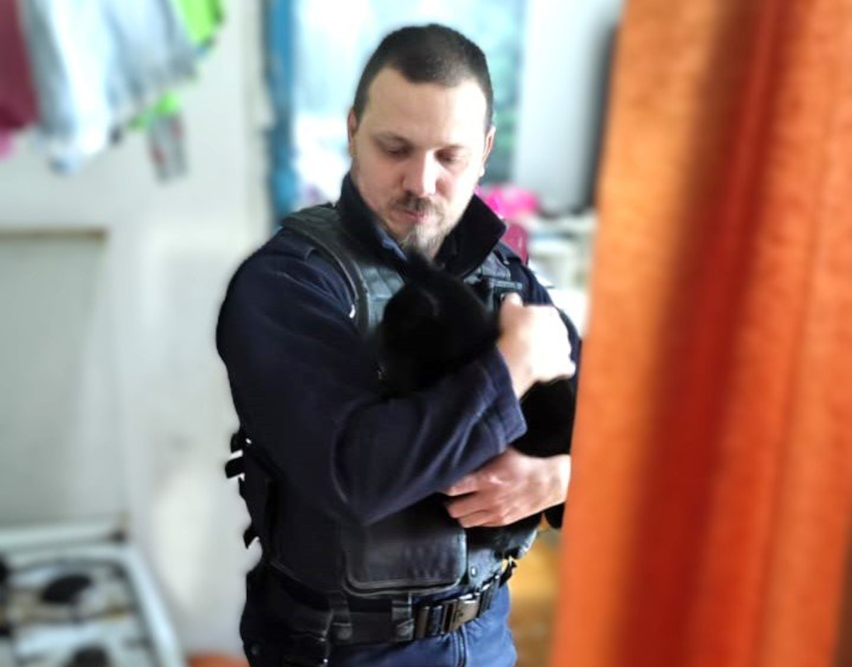 Policjanci z Zabrza uratowali kota