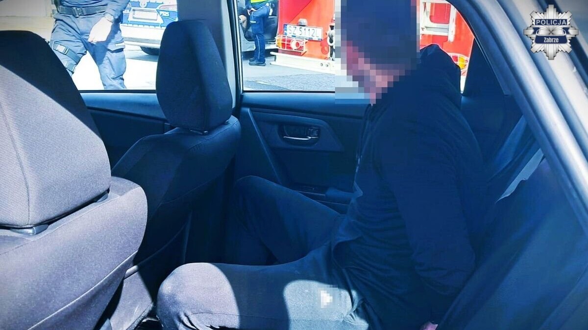 Zatrzymanie wlamywaczy hala Korfantego Zabrze 3