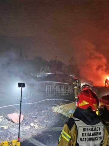 Zabrze pozar dogaszanie 2 Zabrze pozar dogaszanie 2